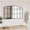 Generico Specchio da Parete Nero 100x60 cm Arco in Ferro,Nero,9.4kg,358639