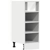 Mhdvray Mobiletto da cucina Riga, bianco, 30 x 44,5 x 81,5 cm, in legno resistente, con piedini regolabili, salvaspazio, per piccole cucine, corridoio, bagno