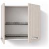 REDÒKASA Pensile Colapiatti per cucina componibile da 80 cm con 2 ante linea MAKA, realizzata in legno 100% MADE IN ITALY (Olmo)