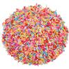 QUARKZMAN Finti Sprinkles, 100G Round Resina Finta Faux Sprinkles Fette di Argilla Polimerica per Nail Art DIY Crafts Custodia Telefono Shaker Card Riempitivo, Rosa/Rosso/Blu/Giallo/Bianco