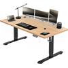 Airfish Scrivania Regolabile in Altezza 160x80, Scrivania Ufficio con Promemoria per la sedentariet, Standing Desk con Funzione di Memoria con Altezze, Beige