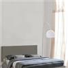 Talamo Italia - Letto matrimoniale Cleopatra, Testata in ecopelle a muro, 100% Made in Italy, adatta a letto Matrimoniale, Cm 170x60, Tortora