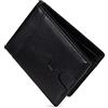 SERASAR Portafoglio da Uomo [Clever] in Vera Pelle Nera con Protezione RFID e Confezione Regalo Accessori per Borsa Portafogli Regali Antifurto Borsa-di-attrezzi Grande