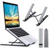 Babacom Supporto PC Portatile, 5-Levels Altezza Regolabile Supporto Laptop, Alluminio Ventilato, Leggero Basi di Raffreddamento per PC Portatili Compatibile con MacBook PRO Air, 10-15,6" Laptop