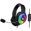 Redragon H350 RGB Wired Gaming Headset, dinamico RGB retroilluminazione - Stereo Surround-Sound - Driver 50 MM - Microfono staccabile, cuffie sovra-orecchio funziona per PC/PS4/NS