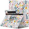 TiMOVO Custodia Universale per Tablet da 9-11 inch, Cover Protettiva con Supporto Girevole a 360 Gradi e Tasca per Penna per Tablet Schermo Tattile Android da 9 10 10.1 inch, Fiori