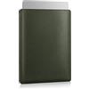 MoKo Custodia Protettiva Compatibile con MacBook PRO 14" M2 Max 2023/2021, MacBook PRO/Air 13.6" M2 2022, Tab S8 Ultra 14.6", Custodia Borsa Protettiva per Laptop,Case in PU e Feltro, Verde Notte