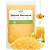 BOYUJK Cera D'api Gialla 2.3KG, Cera D'api per Candele, Pellet di Cera D'api per Prodotti Cosmetici di Qualità Ecologica, Cera D'api Biologica per Il Corpo, Cura Della Pelle, Balsamo per Labbra E Sapone