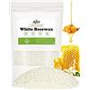 BOYUJK Cera D'api Bianca 906G, Cera D'api per Candele, Pellet di Cera D'api per Prodotti Cosmetici di Qualità Ecologica, Cera D'api Biologica per Il Corpo, Cura Della Pelle, Balsamo per Labbra E Sapone（906G）