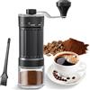 JIMYIU Macinacaffè manuale, macinacaffè manuale portatile con capacità di 30 g, 40 impostazioni regolabili, macina conica con manico ergonomico per espresso, Pour Over e altro ancora