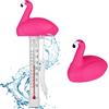 OFFCUP Termometro Galleggiante, Termometro per Piscina, Termometri Galleggiante per Piscina, per Spa Esterni/Interni, Piscine, Vasche, Vasche e Acquari (Cigno Rosa)