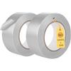 SUPAWAY 2 x Rulli di Nastro Argento 50 mm x 30 m, Nastro di Riparazione Rinforzato, Resistente all'Acqua, Universale per Interno e Esterno, Alta Resistenza per Riparazioni, Fai-da-te e Progetti Vari