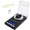 Muaket Bilancia Digitale 0,001g/50g, Muaket Precisione Cucina, Milligrammi con Display LCD, Scale con Funzione Tare, Calibrazione Pesi, Piatto di Pesata e 2 x Batterie