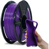 Flashforge - Filamento per stampante 3D 1,75 mm, filamenti per stampante 3D, bobina da 1 kg, precisione dimensionale +/- 0,02 mm, ecologico, senza fumo e nessun odore (viola, PLA flessibile)