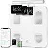 arboleaf Bilancia Impedenziometrica a 8 Elettrodi, Bilancia Intelligente con Analisi Corporea, Bilancia Massa Magra e Grassa con APP e Bluetooth, 50 Misure Corporee, Fino a 180 kg