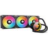 TZMRIT TK1 Coloured Light Aio Water Cooling CPU Cooler 800-1800RPM PWM Fan for LGA115X/1200/1700/1366/2011/2066, for FM2/FM2+/AM3+/AM4/AM5 (360BK)
