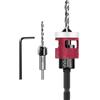 Mtchavno punte per trapano a svasatura, in HSS-M2, fori di precisione, svasatore per legno con gambo esagonale da 1/4", svasatore con arresto di profondità, per lavorazione del legno - 3.2x9.5mm