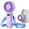 Diveblues Mini Ventilatore Portatile a Mano, Ventilatore Turbo USB Ricaricabile Pieghevole, 100 Velocità, Fino a 12 Ore di Autonomia, Ventilatore 4-in-1 da Tavolo e da Collo per Viaggi e Outdoor