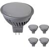 LED ATOMANT Confezione da 5 Lampadina LED MR16 12V/24V 7W Regolabile, Colore Bianco Bianco (6500K), 600 Lumen, Angolo di Apertura di 38 gradi