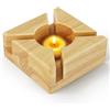 MidingChai Scalda Teiera Legno Naturale - Scalda Tazze Midingchai, Coffee Mug Warmer, Scaldatazze 15×15 cm per Conservare Teiera/Tazza da Caffè/Piatto