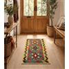 HAMID - Tappeti Kilim, Tappeto Kilim Herat, Tappeto etnico, Tappeto Kilim per soggiorno, tessuto a mano, 100% lana, Kilim per soggiorno, camera da letto, sala da pranzo (88x61 cm)
