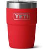 YETI Rambler Stackable Cup with Durasip Ceramic Lining, Vacuum Insulated Stainless Steel Cup with Magslider Lid, Rescue Red, 8 oz (236 ml)