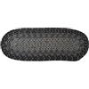 LaVelahome Zerbino in corda intrecciata mare barca OVALE intrecciato (Grigio_Nero, 25_x_70_cm)