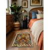 HAMID - Tappeti Kilim, Tappeto Kilim Herat, Tappeto etnico, Tappeto Kilim per soggiorno, tessuto a mano, 100% lana, Kilim per soggiorno, camera da letto, sala da pranzo (94x58 cm)