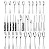 Fiabgum Set Posate 6 persone, 36 Pezzi Posate Acciaio Inox, Set Posate con Coltello da Bistecca, set Forchette Cucchiai e Coltelli per Ristoranti, Feste e Matrimoni,Resistenza, lavabile in lavastoviglie Alta