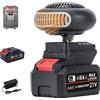 Generico Riscaldatore Portatile a Batteria per Uso Interno, Riscaldatore Wireless Ricaricabile per Ufficio, Campeggio E Tende, Sbrinatore per Finestrini Auto, Riscaldatore a Lunga Durata(10 cell batterry*1)