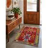 HAMID - Tappeti Kilim, Tappeto Kilim Herat, Tappeto etnico, Tappeti Kilim per soggiorno, Tessuto a mano, 100% lana, Kilim per soggiorno, camera da letto, sala da pranzo, (86x62 cm)