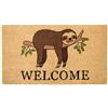 Casa Service ASOLO Zerbino 40x75cm in Cocco Naturale e Gomma PVC Rettangolare per ingresso con Animali (E - Bradipo)