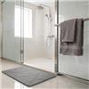 ActivoTex Tappeto Bagno Diatomite Ad Asciugatura Rapida - Tappeto Diatomite Bagno in Pietra Naturale Ultra Assorbente - Tappeto Doccia Pietra Antiscivolo per Doccia, Vasca e Bagno (Geometric Grey)