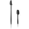 Kochblume Set di 2 cucchiai da resto, cucchiaio flessibile S, silicone premium e nucleo in acciaio inox senza BPA, in scatola colorata (antracite, set da 2)