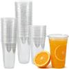 SLTAXAR 50 Pezzi Bicchieri Di Plastica, Pet Trasparenti Riutilizzabili, 700 ml Altamente Resistenti Bicchieri Bevande Eleganza Funzionalità Fredde A Sostegno Temperature Fredde Per Caffè Ghiacciato Dessert