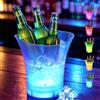 Wapasezyar Secchiello per ghiaccio a LED da 5 l, per spumante, con altoparlante Bluetooth, refrigeratore per bottiglie con cambio di colore, contenitore per bevande, champagne, vino, birra, per feste, bar, club