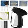 71Nmly Stitchy Quick Clothing Fixer Consulbefor Sewing Machine Dispositivo di fissaggio rapido per abbigliamento pistola micro a punta,mini pistola per seghetto alternativo per vestiti,strumento micro（nero）