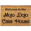 Generic Giftstory Zerbino in cocco MOJO Dojo CASA House per interni ed esterni 80x50 cm - Zerbino per ingresso con scritta Benvenuto - Zerbino divertente - Regalo Gadget
