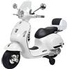 Piaggio Vespa GTS Elettrica 12V con Bauletto per Bambini Bianca