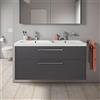 Duravit D-Code mobile con lavabo doppio, 2 scomparti estraibili, 24001200002+DC4674010490000, D-Code [Mobili da Bagno > Mobili con Doppio Lavabo]
