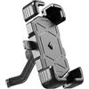 NLNGNZBZTP Per Piaggio Per Beverly 400 2008-2023 Impermeabile Moto Supporto Del Telefono Anti Vibrazione Moto Supporto Del Telefono Mobile Accessori Supporto piastra navigazione(‎Black,Rearviewmirrorstyle)