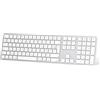 OMOTON Tastiera Bluetooth senza fili per Mac, tastiera AZERTY francese ricaricabile multi-dispositivo con 3 canali Bluetooth per Apple MacBook Pro/Air, Mac Pro/Mini, iMac, Argento