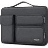 MOSISO 13.3 pollici Custodia Laptop Porta, 13-13.3 pollici Borsa PC Compatibile con MacBook Air/Pro 13 / Pro 14, HP Dell ASUS Lenovo, Lato Aperto Borse con 2 Alzato & 1 Tasche Patta, Grigio Antracite