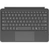 Generico Adatta per Surface Pro 12, tastiera Bluetooth retroilluminata Rainbow, tastiera magnetica portatile staccabile (Grigio)