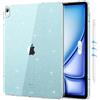 MoKo Custodia per iPad Air 13 2026, iPad Air 13 2025, iPad Air 13 2024 Cover Protettiva in TPU Trasparente Morbido Antiurto e Leggero con Posteriore Trasparente, Glitter Chiaro