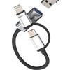 Kefiany Adattatore Lightning USB C A USB(2 in 1)tipo C Presa Cavo OTG 3.0 Per IPhone 16 15 14 Certificato Per Apple MFI Fotocamera Chiave Per IPad USB-A Femmina Tastiera Connettore Compatibile Con Samsung
