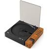 Generic Lettore CD Retrò con Bluetooth | Lettore CD Desktop Portatile per Casa | Batteria Ricaricabile, Uscita SPDIF, Design Vintage Compatto (Marrone)