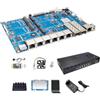 WayPonDEV Banana Pi BPI R4 Pro WiFi 7 Router OpenWrt, MT7988A CPU 4/8GB DDR4 RAM 4X 2.5G Ethernet 2X 10G porte in fibra ottica Supporta 4G/5G per Smart Home Gateway Internet Router (KIT3,8GB RAM)