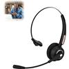 Zerone Auricolare Bluetooth Call Center 12 Ore Cuffia Bluetooth con Microfono per Telefoni Bluetooth con Dispositivo di Blocco del Rumore