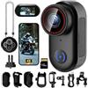 LXMIMI Mini Action Cam, Body Cam 4K, Action Cam Magnetica con Display